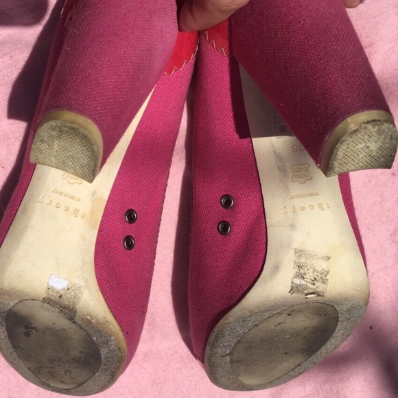 Vintage Theory hot pink shoes mall goth Y2K size 8 - Picture 4 of 11